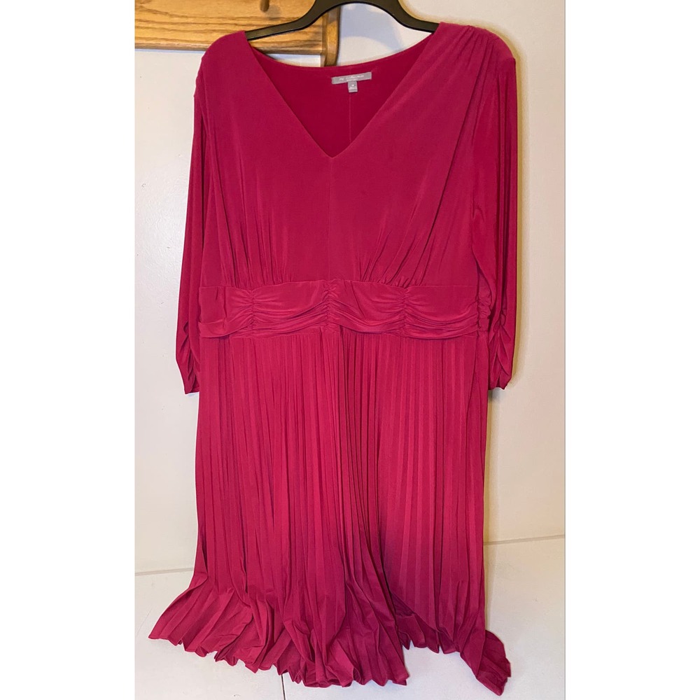 Womens NY Collection Pink Dress 18 EUC